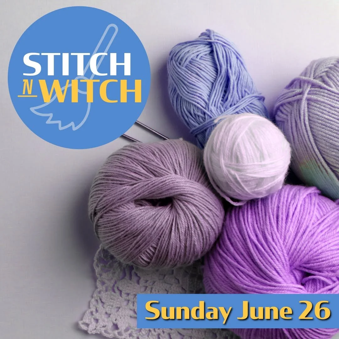 Tomorrow afternoon, come in and share your love for knit, crochet, and embroidery crafting with others in the pagan community. 

𝗦𝘁𝗶𝘁𝗰𝗵 𝗻 𝗪𝗶𝘁𝗰𝗵 𝘄𝗶𝘁𝗵 𝗧𝗲𝗺𝗽𝗲𝗿𝗮𝗻𝗰𝗲
𝗦𝘂𝗻𝗱𝗮𝘆, 𝗝𝘂𝗹𝘆 𝟮𝟲𝘁𝗵 𝗳𝗿𝗼𝗺 𝟭:𝟬𝟬𝗽𝗺 𝘁𝗼 𝟯:𝟬?