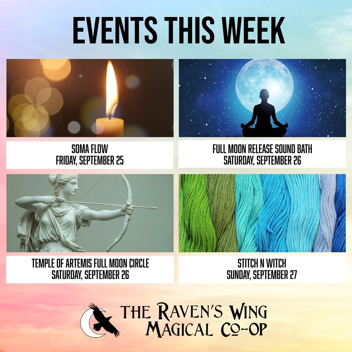 Starting the official first week of Fall with some fun magical events for you - our amazing community! 

𝗦𝗼𝗺𝗮 𝗙𝗹𝗼𝘄: 𝗔 𝗦𝗼𝗺𝗮𝘁𝗶𝗰 𝗠𝗼𝘃𝗲𝗺𝗲𝗻𝘁 𝗣𝗿𝗮𝗰𝘁𝗶𝗰𝗲 𝗳𝗼𝗿 𝗦𝘁𝗿𝗲𝗻𝗴𝘁𝗵, 𝗙𝗹𝘂𝗶𝗱𝗶𝘁𝘆, 𝗮𝗻𝗱 𝗜𝗻𝘁𝗲𝗴𝗿𝗮𝘁𝗶𝗼𝗻
?