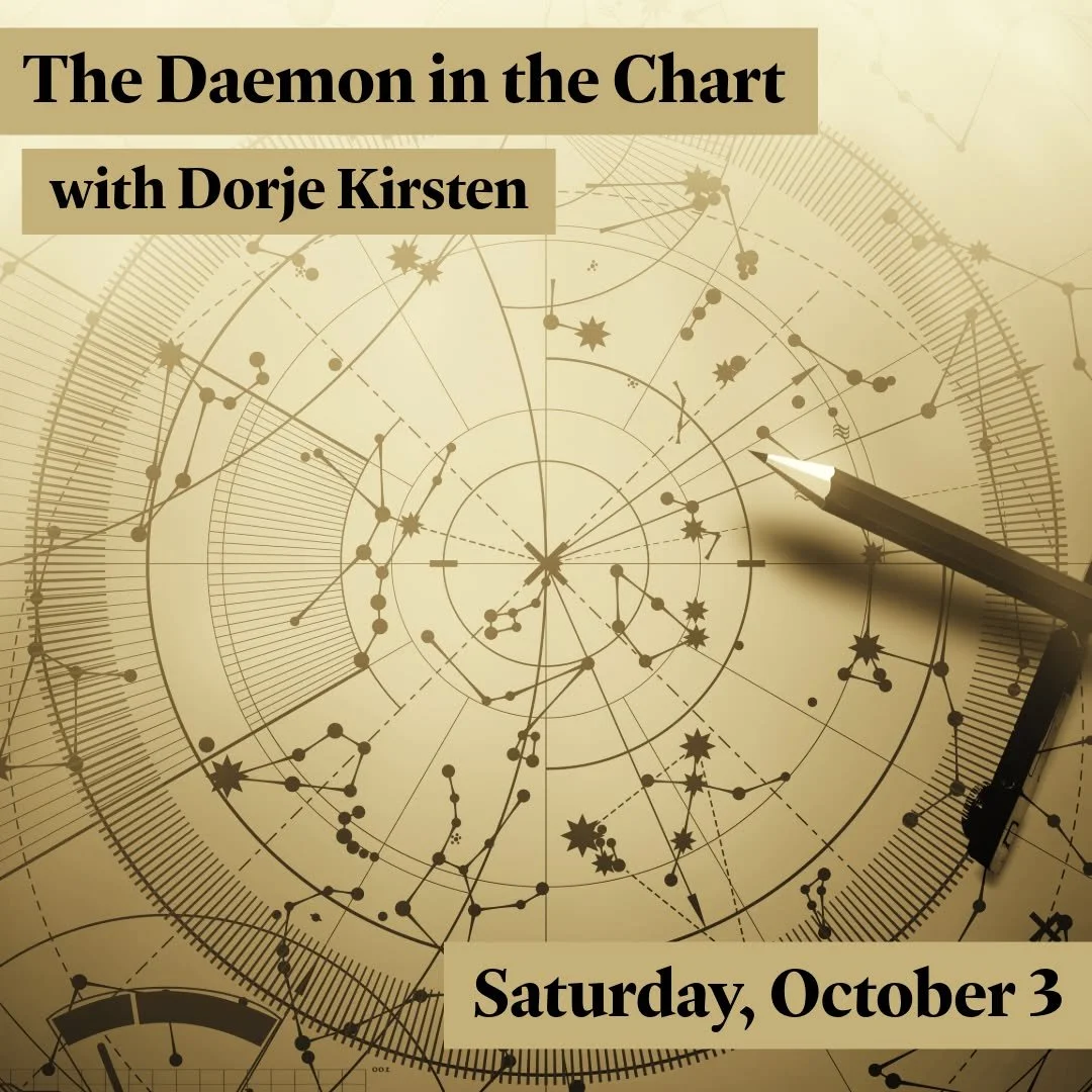 Coming up on October 3rd, Join astrologer Dorje Kirsten of @heartastrology168  for an exploration of the ruling planet in your astrological chart! 

𝗧𝗵𝗲 𝗗𝗮𝗲𝗺𝗼𝗻 𝗶𝗻 𝘁𝗵𝗲 𝗖𝗵𝗮𝗿𝘁
𝗦𝗮𝘁𝘂𝗿𝗱𝗮𝘆, 𝗢𝗰𝘁𝗼𝗯𝗲𝗿 𝟯𝗿𝗱 𝗳𝗿𝗼𝗺 𝟳:𝟯𝟬𝗽