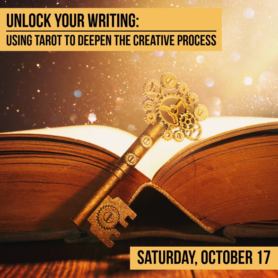 Join us on tomorrow evening to help unlock blocks to your creativity using the Tarot as a guide.

𝗨𝗻𝗹𝗼𝗰𝗸 𝗬𝗼𝘂𝗿 𝗪𝗿𝗶𝘁𝗶𝗻𝗴: 𝗨𝘀𝗶𝗻𝗴 𝗧𝗮𝗿𝗼𝘁 𝘁𝗼 𝗗𝗲𝗲𝗽𝗲𝗻 𝘁𝗵𝗲 𝗖𝗿𝗲𝗮𝘁𝗶𝘃𝗲 𝗣𝗿𝗼𝗰𝗲𝘀𝘀
with @creative_momentum
𝗦𝗮𝘁𝘂𝗿?