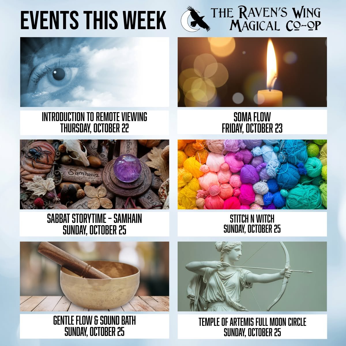 Busy week ahead! We hope to have you join us to make some magic together! 

𝗕𝗲𝘆𝗼𝗻𝗱 𝗦𝗶𝗴𝗵𝘁: 𝗔𝗻 𝗜𝗻𝘁𝗿𝗼𝗱𝘂𝗰𝘁𝗶𝗼𝗻 𝘁𝗼 𝗥𝗲𝗺𝗼𝘁𝗲 𝗩𝗶𝗲𝘄𝗶𝗻𝗴
𝗧𝗵𝘂𝗿𝘀𝗱𝗮𝘆, 𝗢𝗰𝘁𝗼𝗯𝗲𝗿 𝟮𝟮 𝗳𝗿𝗼𝗺 𝟰:𝟬𝟬𝗽𝗺 𝘁𝗼 𝟲:𝟬𝟬𝗽𝗺

A crash c