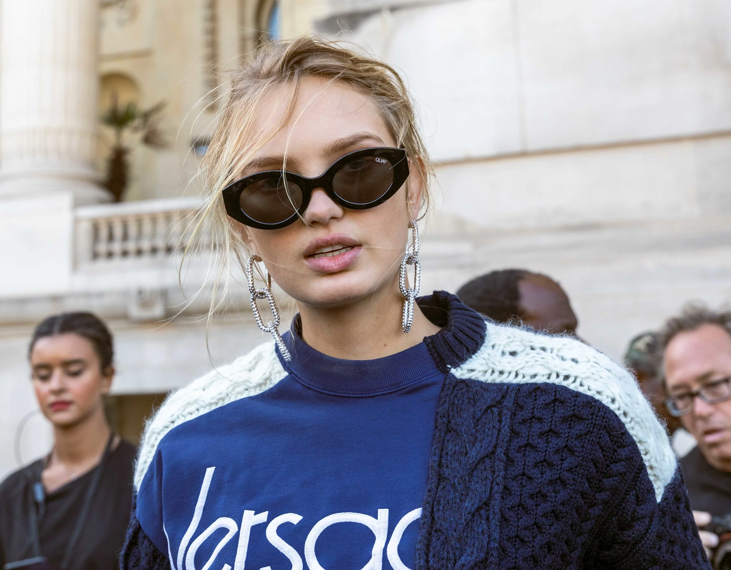 Romee Strijd in Paris during Paris Fashion Week 
