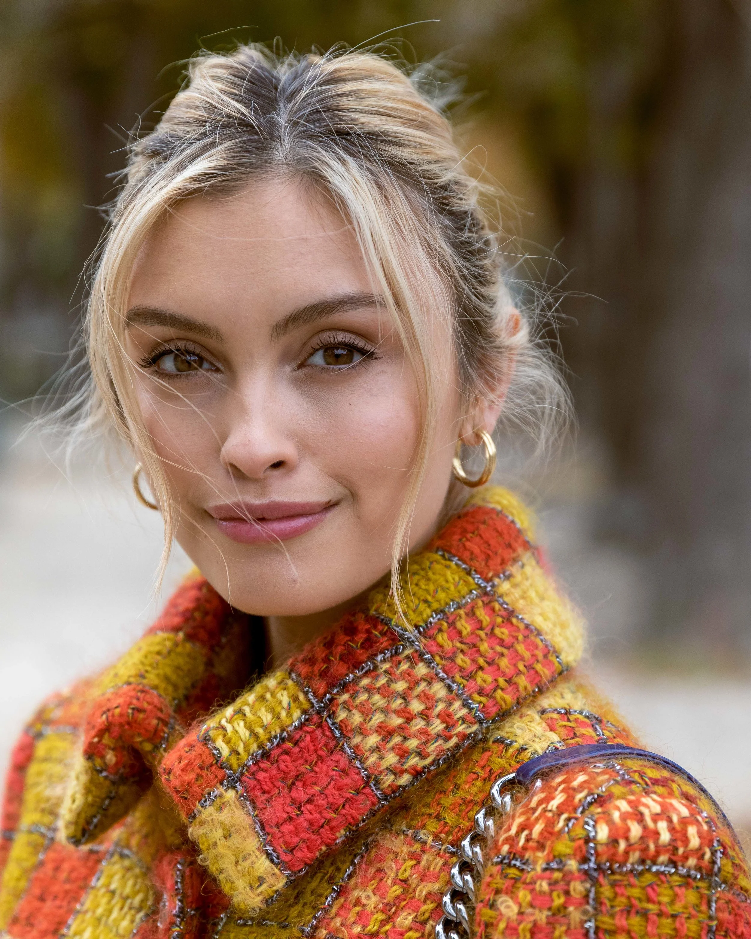 Streetstyle portrait photo of Sarah Ellen after the Chanel Haute Couture show in Paris during Paris Fashion Week  (Copy)