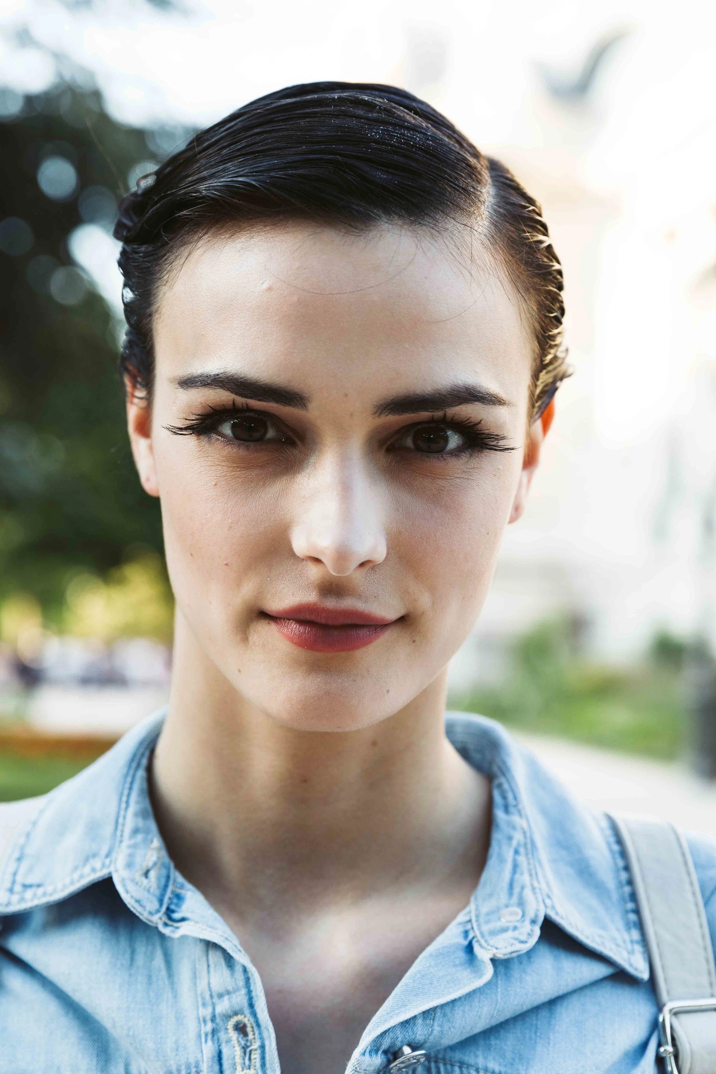 Portrait of a model in Paris, France