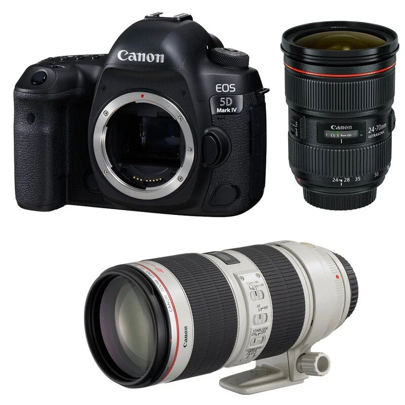 Canon EOS 5D Mark IV DSLR and 24-70mm f/2.8 and 70-200 f/2.8L IS II