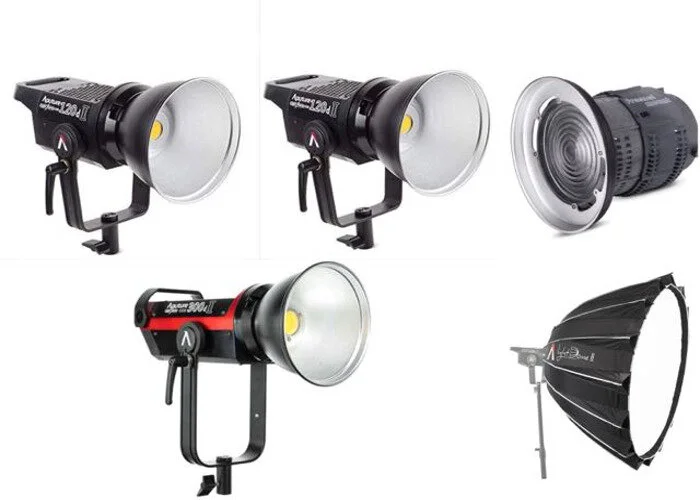 Aputure 120d Aputure Light Dome Mark Ii Aputure 300d II +2x Aputure 120d Aputure Light Dome Mark Ii Aputure 300d II +2x
