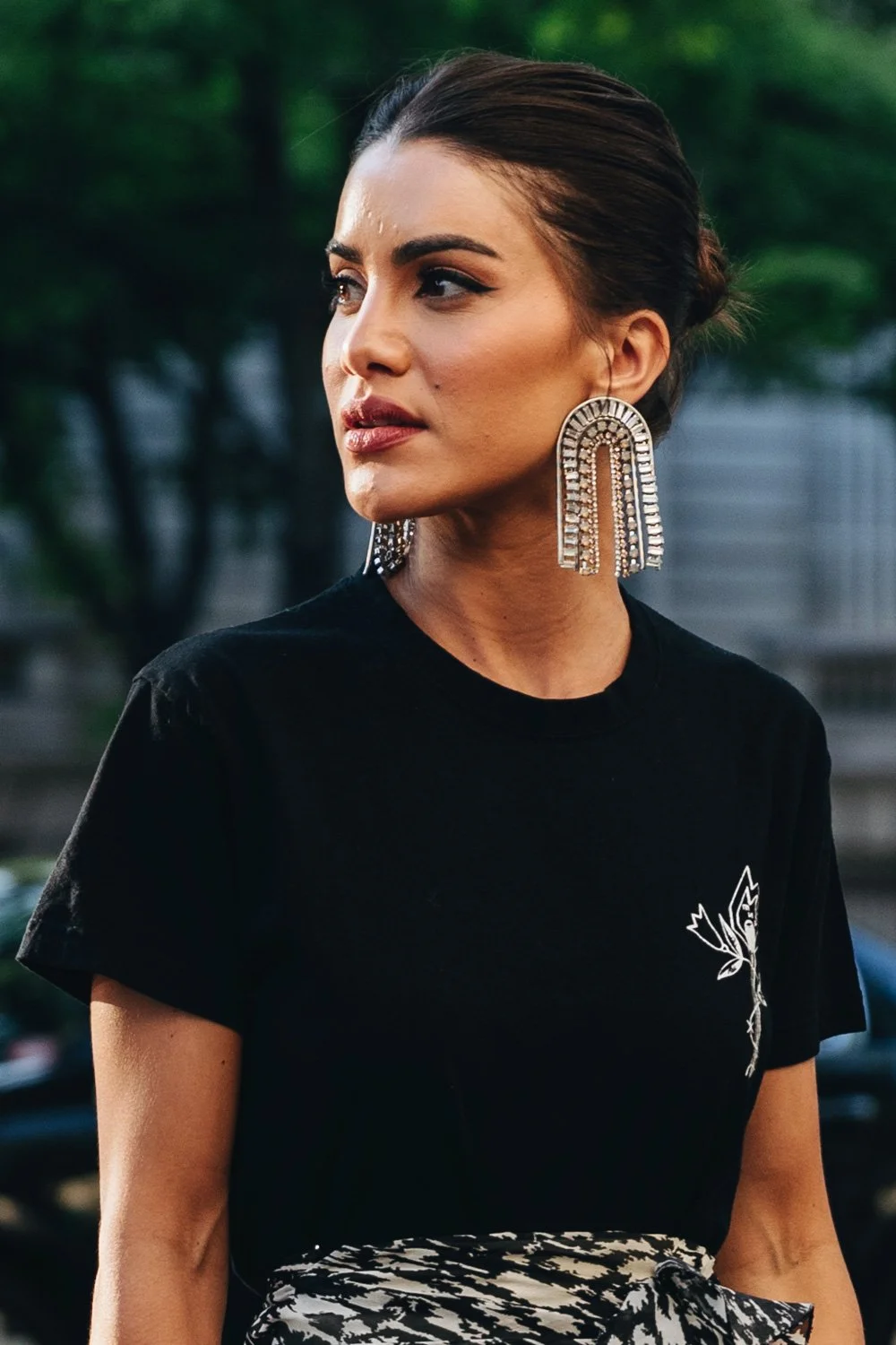  Camila Coelho streetstyle in Paris during Paris Fashion Week - Haute Couture Fall/Winter 2019/2020 