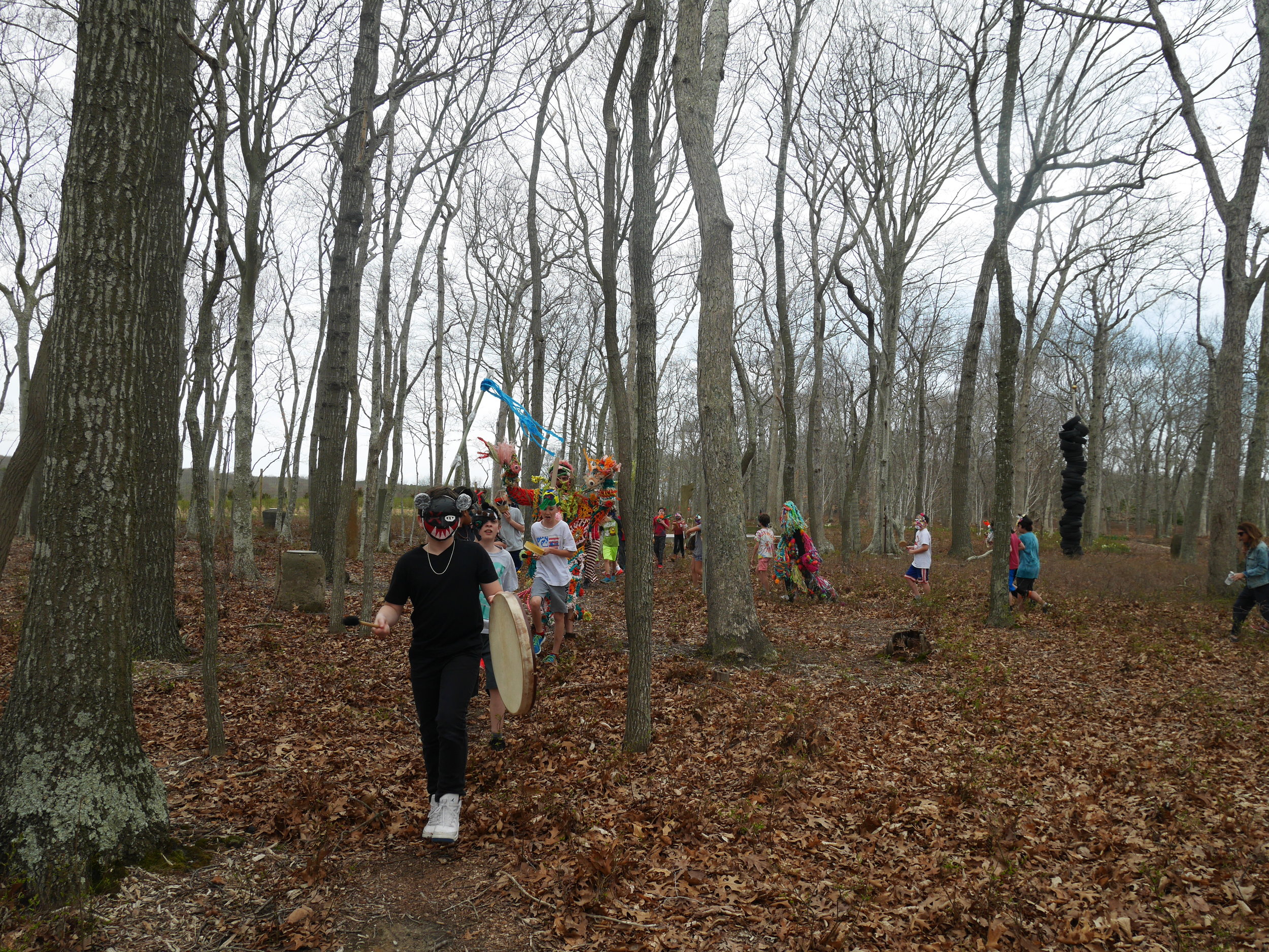  Marching in the beautiful woods... 