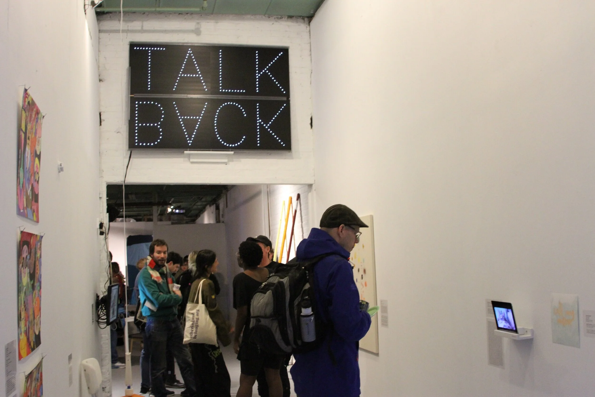 Opening night, where 100+ folks attended. 