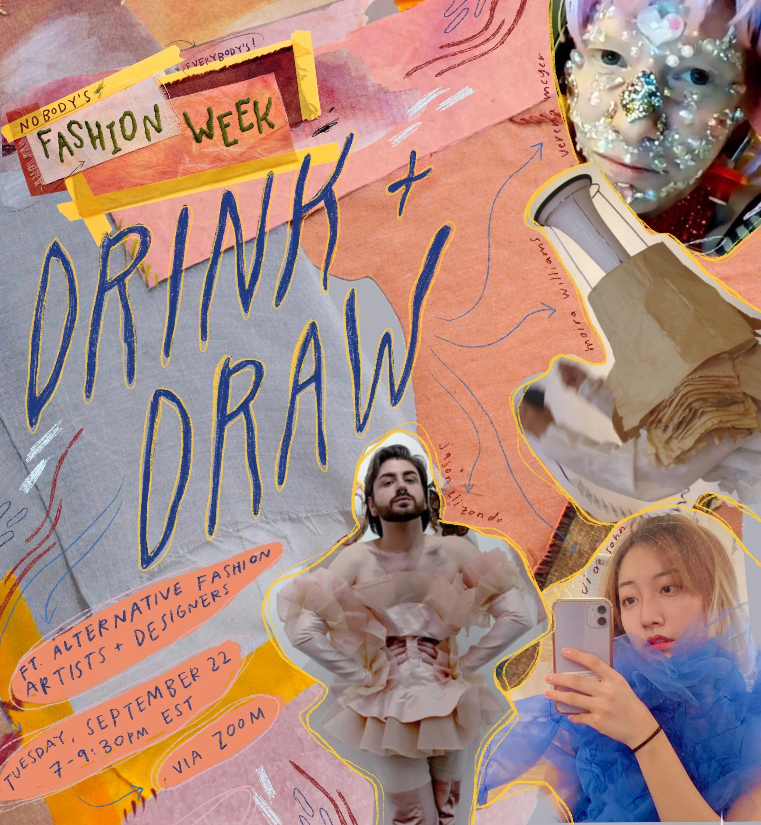 Nobody's Fashion Week Drink + Draw