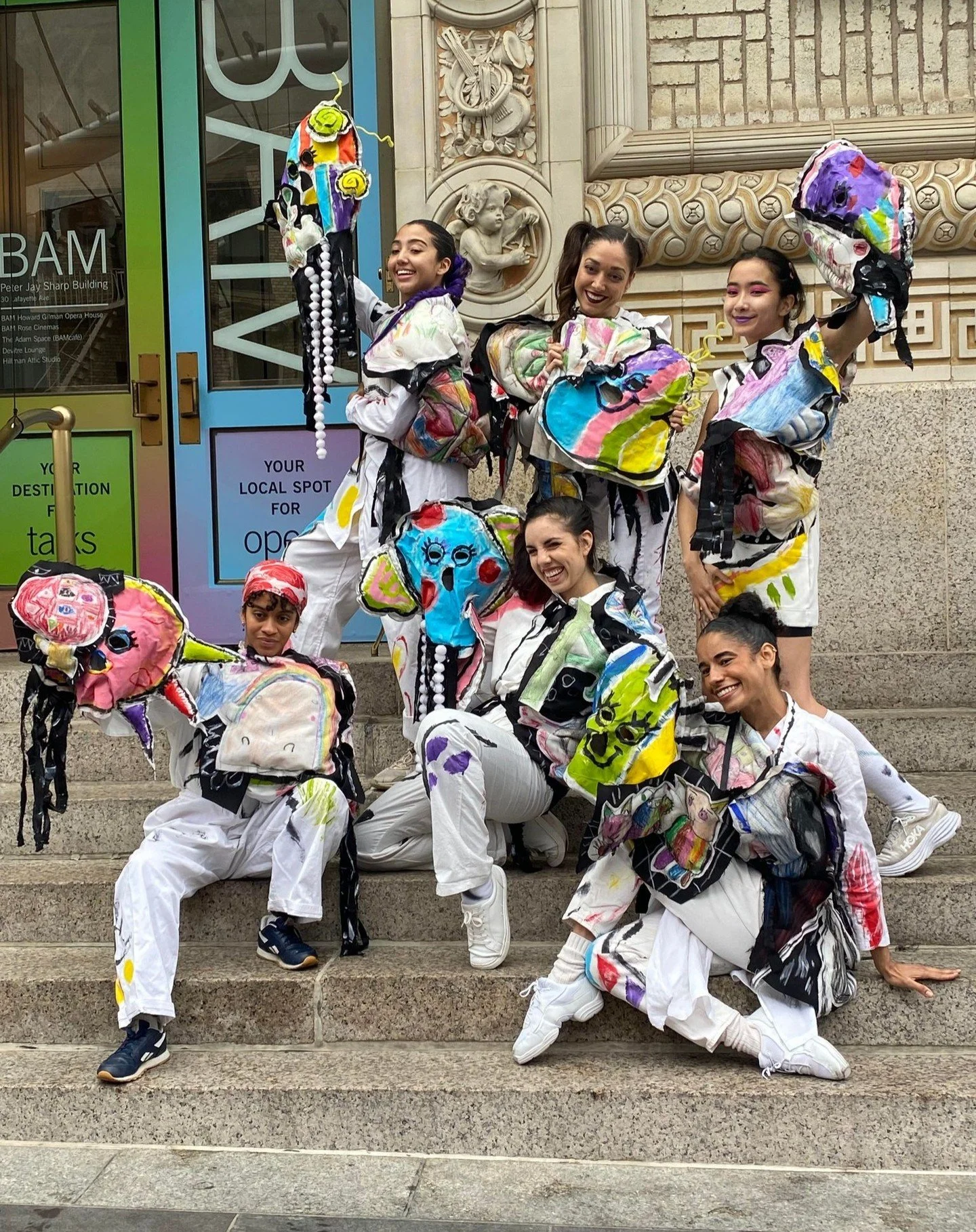 A glimpse into ~Creatures of Myth~. Just spent the last few weeks in NYC, working on this multidisciplinary street performance project, blending so many worlds together. Opera, a string quartet, salsa, dancing, kids art, etc... I did the visual desig