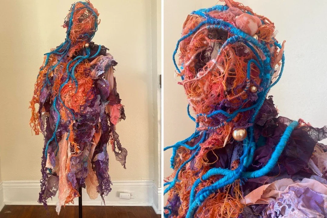 Woooo~. Not for Halloween, but in a similar spirit... A peek at a recent special costume/ mask commissions for an upcoming short film! Lots of rich textures and slow labour -- mmmmm my favourite. Thank you Anooj for trusting me with creating these pi