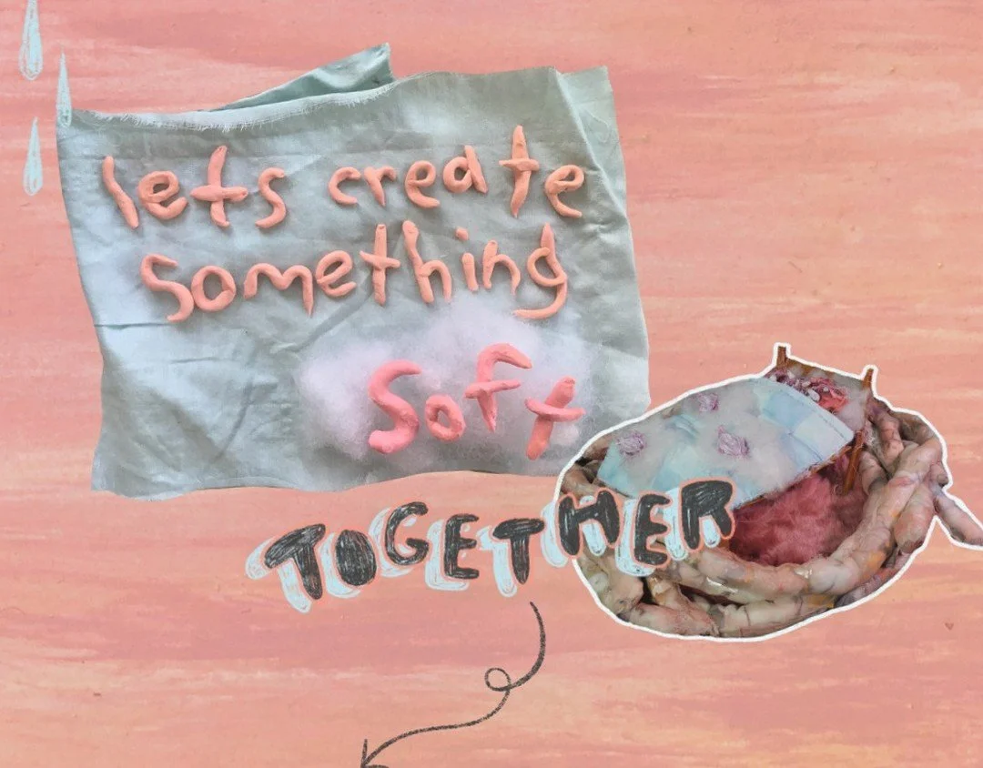 ~Giant Collaborative Cuddle Monster~ Sneaaaky peeeeky -- open call launching early NEXT WEEK!!! 

Dreaming of creating something big and soft and strange together. Been putting a lot of care into building a little web-world for this project/ experime