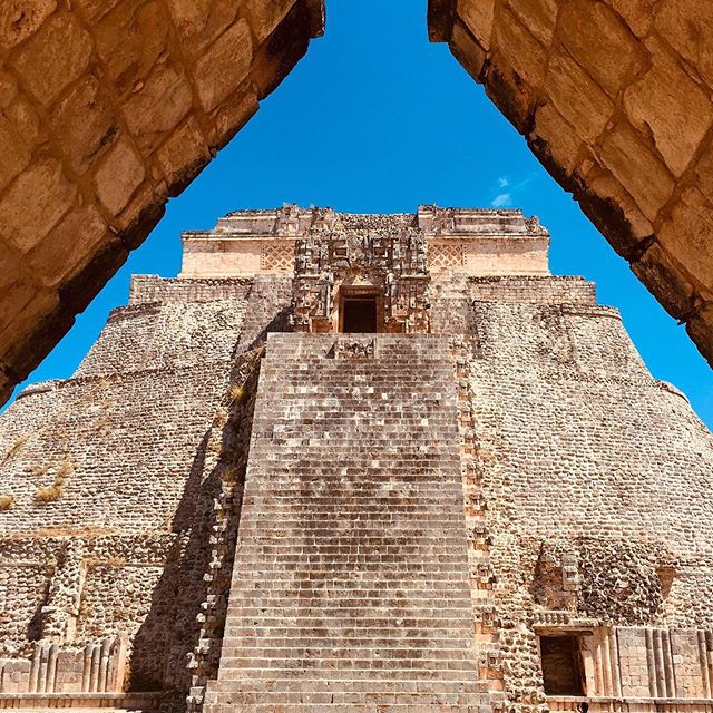 The extraordinary Mayan geometric architecture at UXMAL, built gradually over 500 years from 500 to 1000 C.E.