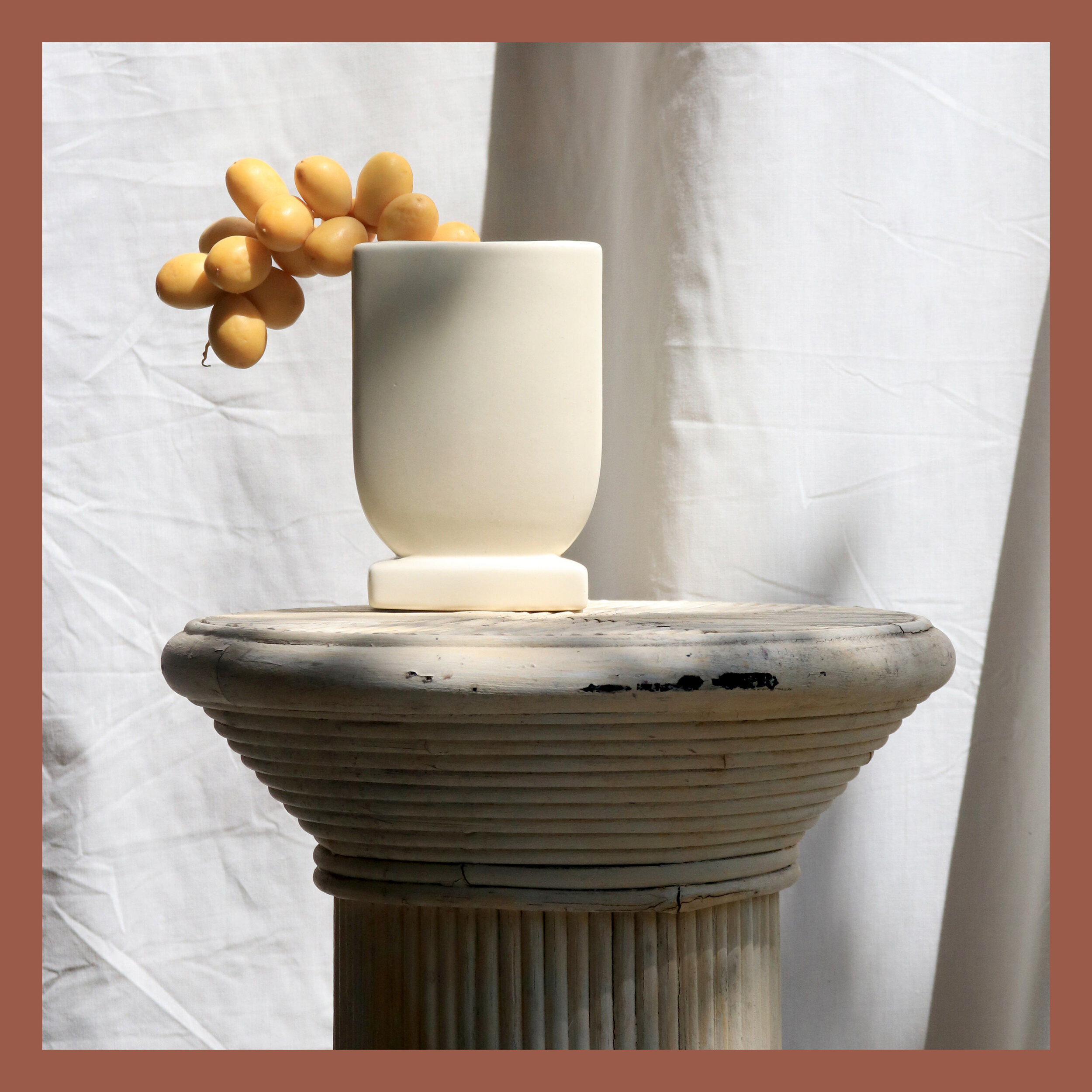 White Deco Vase
