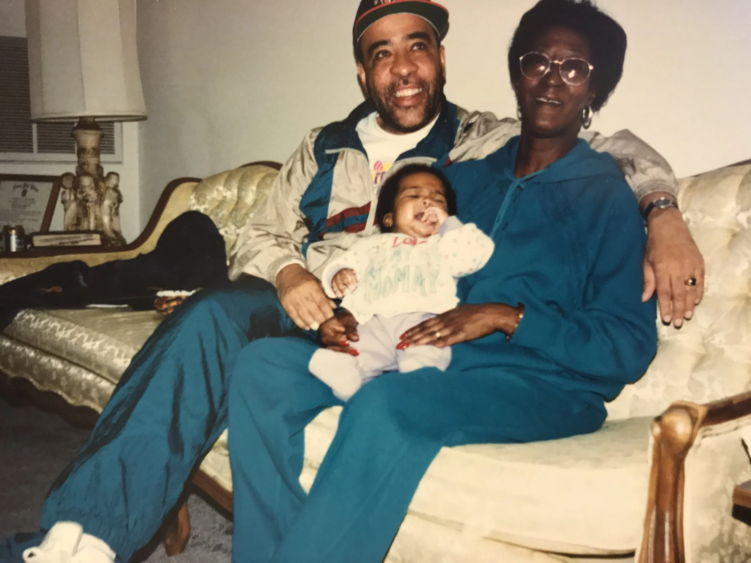 Pop-Pop, Mama Jan, and me crying like a damn fool