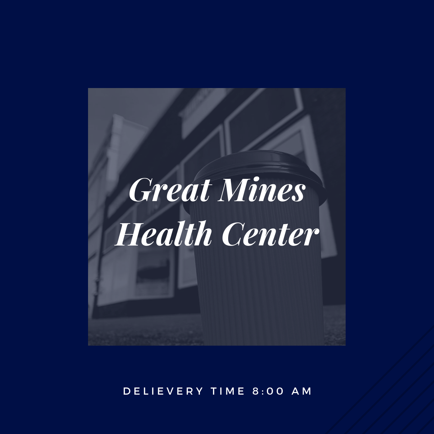 If you are an employee at Great Mines Health Center, please click the picture above to place your order. *Orders must be submitted before 8pm the evening before.