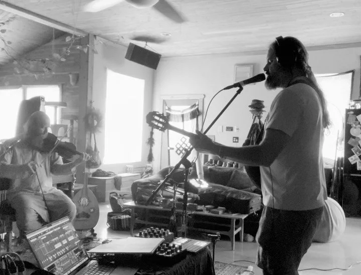 Karavan Sarai&rsquo;s &lsquo;Desert Flame Ensemble&rsquo; Will play a concert this Friday Aug. 29 at @maplegrovehotsprings at 8pm featuring @wade_evans_music for a special night of music magic. 
 Then an intimate mellow musical offering for yoga clas