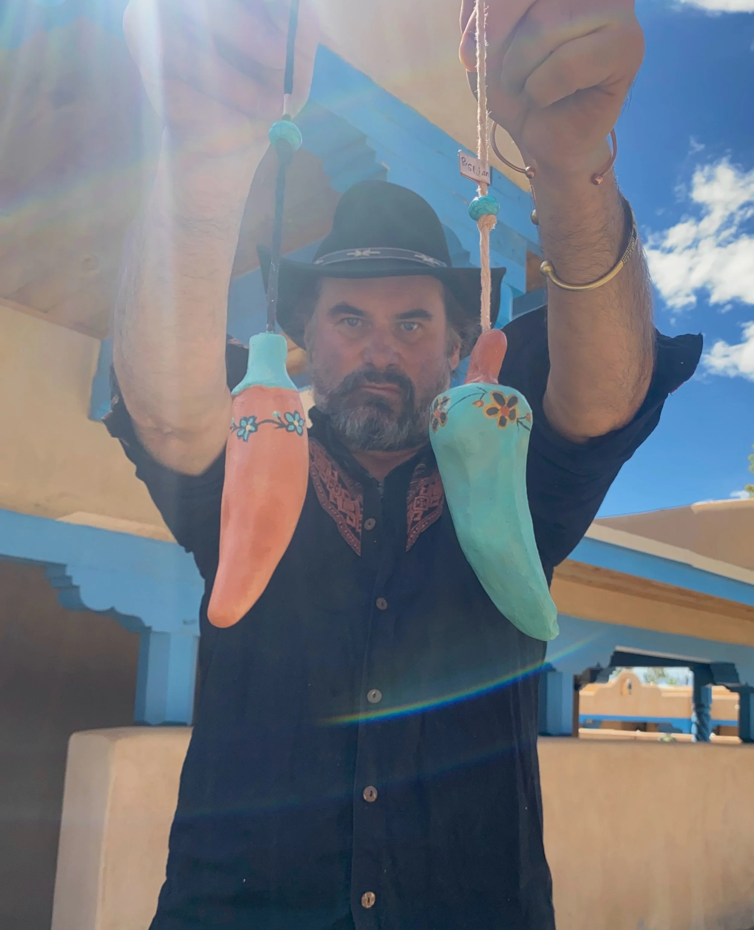 From music&hellip; to the visual realm. 🌵🔥
Introducing Turquoise Chili Studio and my new Adobe Chili line &mdash; handmade Southwest-inspired art, created in the spirit of the desert.
Earthy textures, adobe colors, mineral tones, and a little bit o