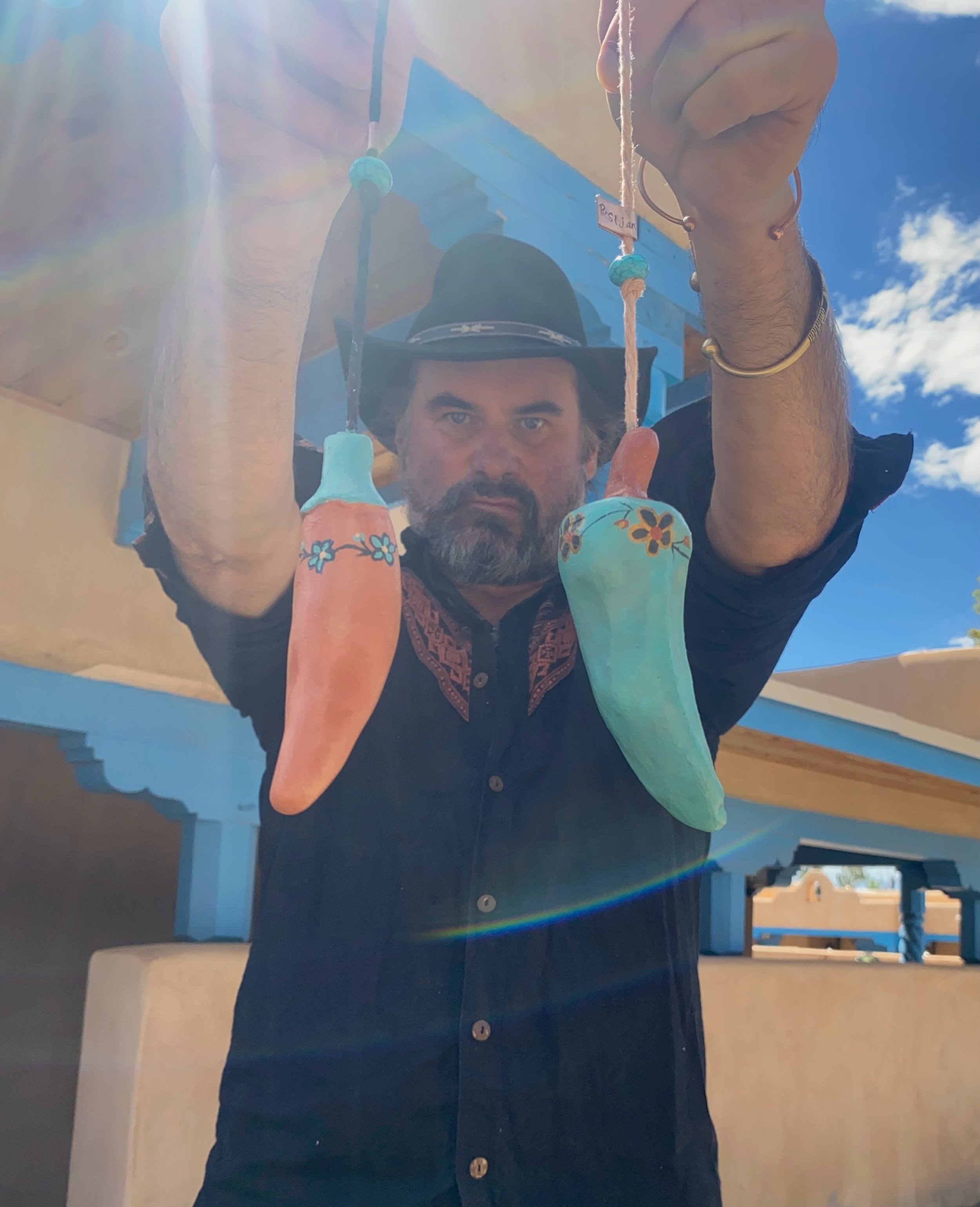 From music&hellip; to the visual realm. 🌵🔥
Introducing Turquoise Chili Studio and my new Adobe Chili line &mdash; handmade Southwest-inspired art, created in the spirit of the desert.
Earthy textures, adobe colors, mineral tones, and a little bit o
