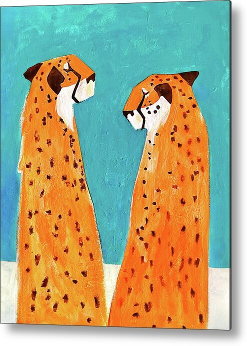 Two Cheetahs Talking Acrylic Print