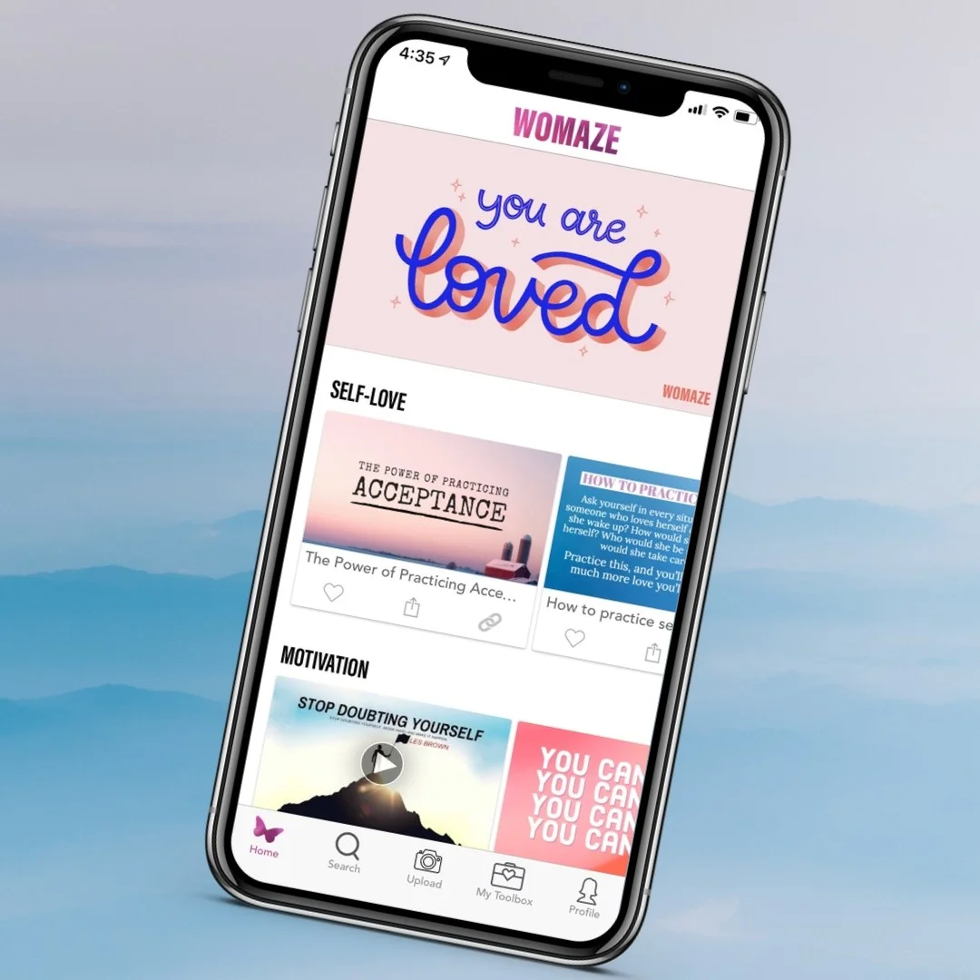 Mindfully scroll through curated channels on self-care, mental health, body image, relationships, and more.