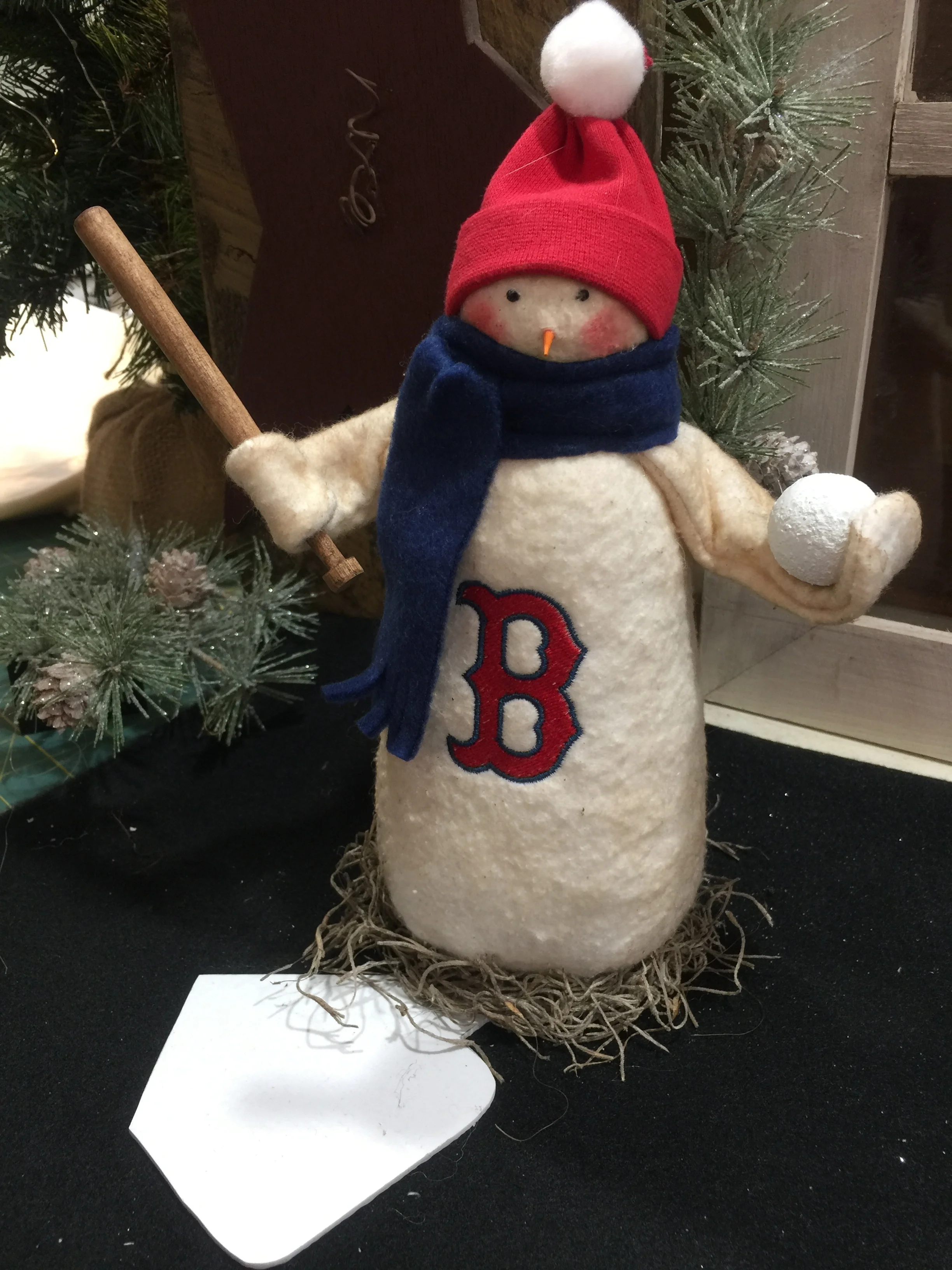 Baseball Snowman