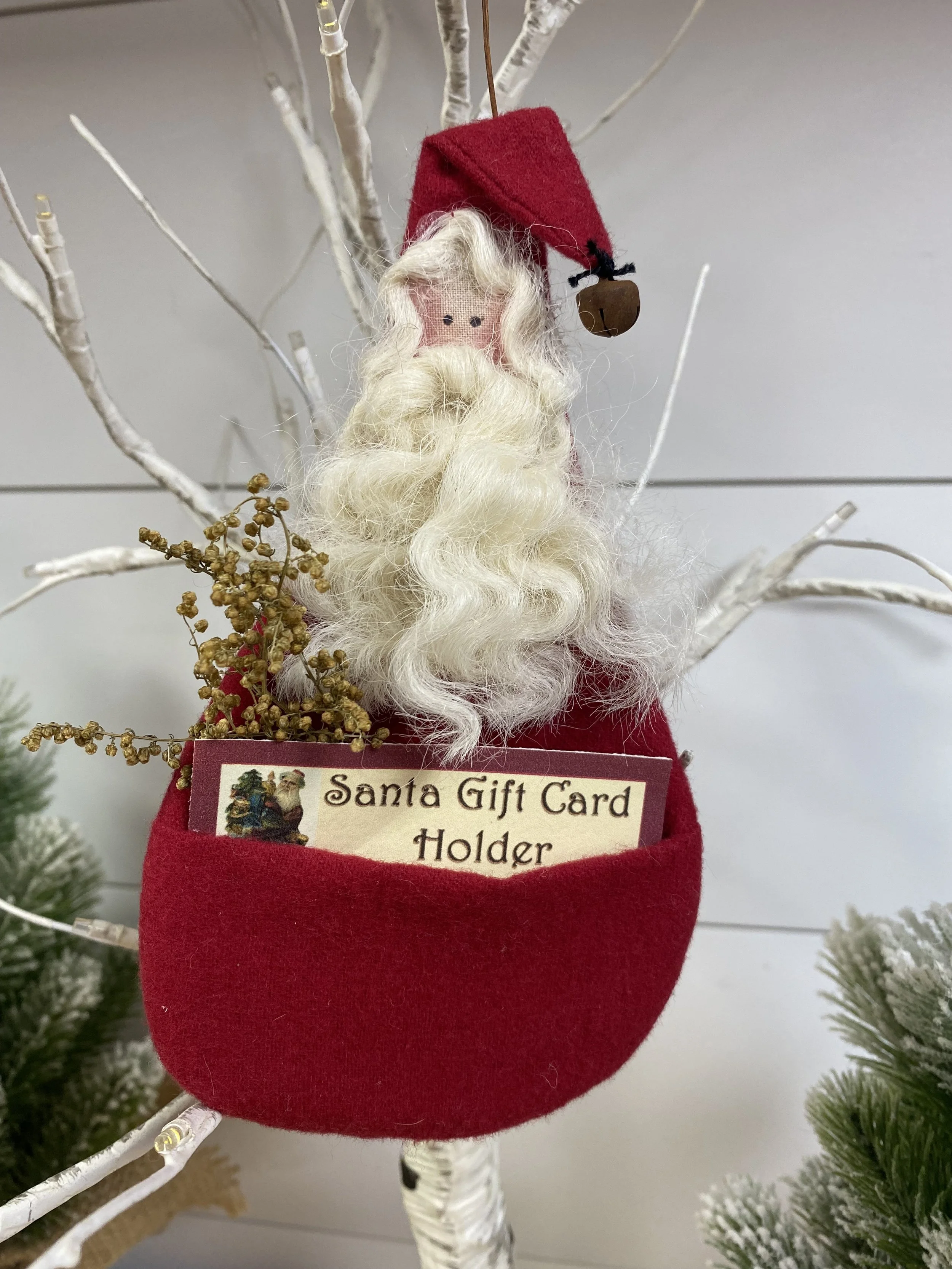 Santa Gift Card Holder Ornament