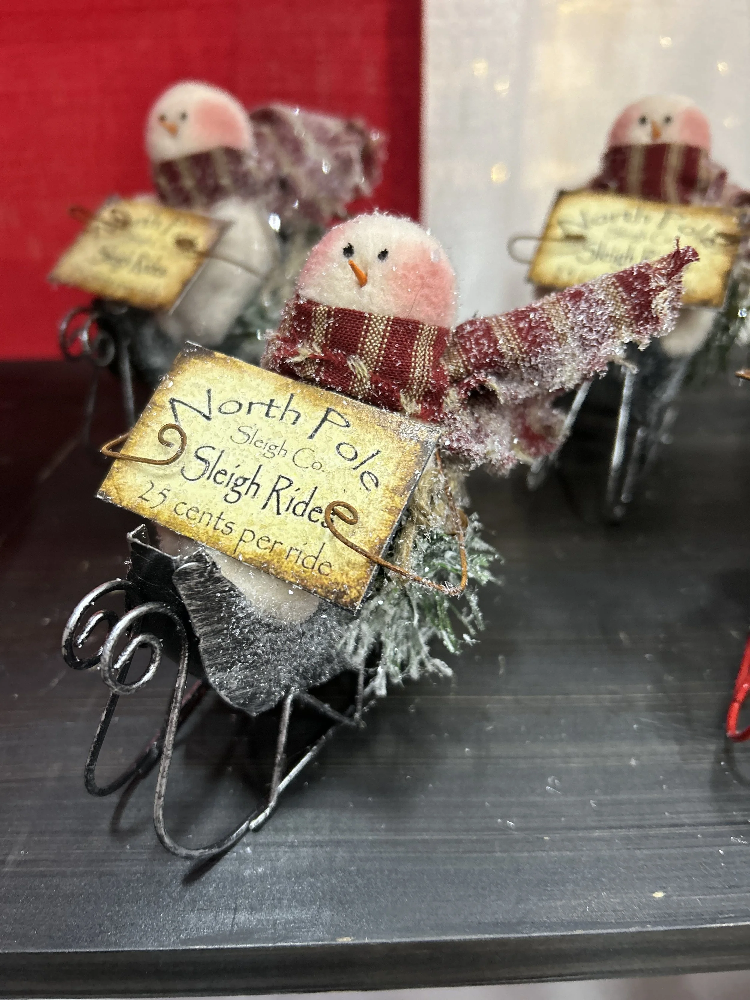 Sleigh Rides Snowman