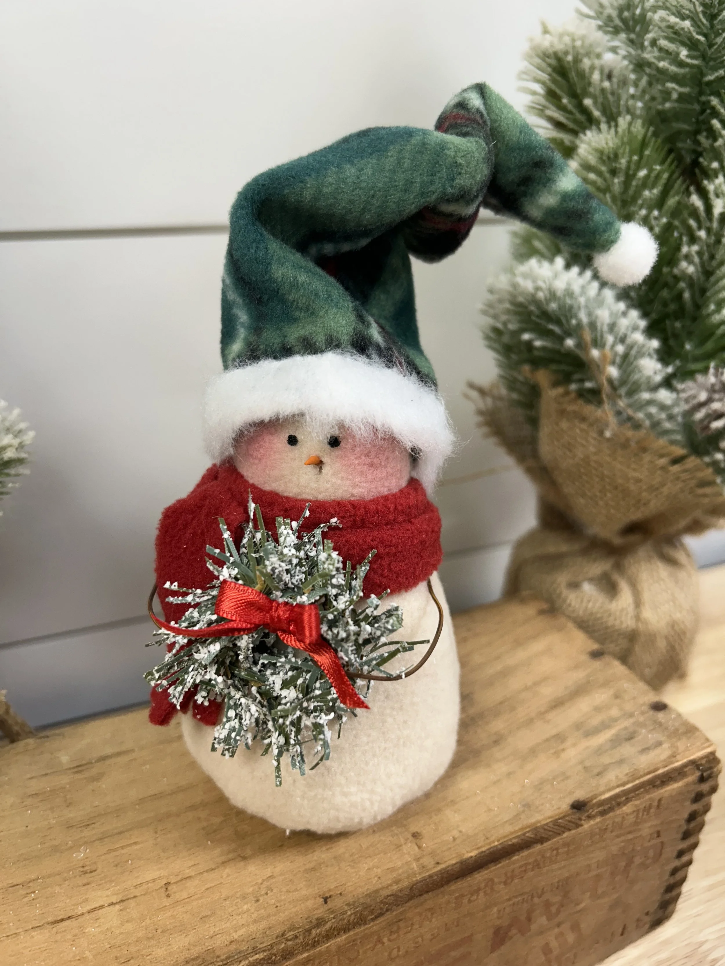 Baby Frosty with Wreath