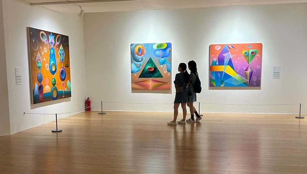Paintings on view at Art Macau, installed at The Macau Museum of Art, Macau, China. July-October, 2023.