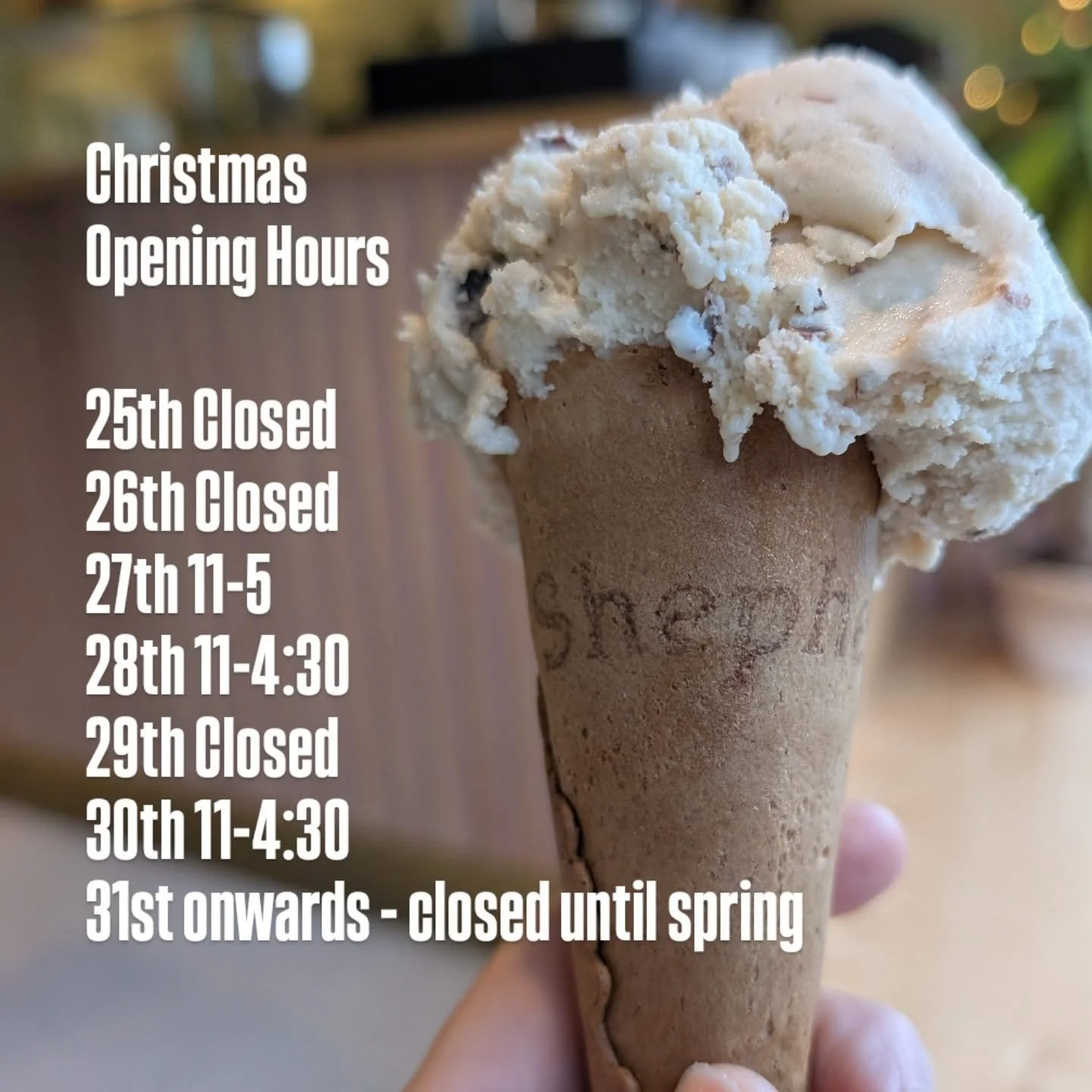 Well my last post was a little inaccurate - we will be open from 11am tomorrow.

3 days left before hibernation!