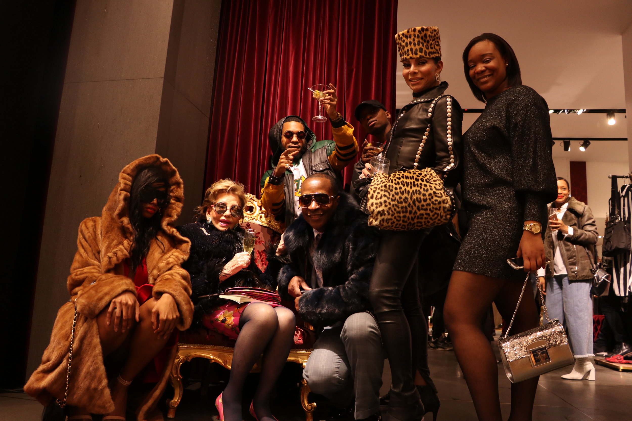  CELEBRITY JOSÉ CASTELO BRANCO&nbsp; + + Stunna Dior + Fame +&nbsp; Life + Billie Blunt photoshoot at DOLCE &amp; GABBANA 