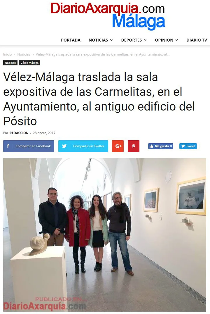 "Encuentros y certezas" en Diario La Axarquía