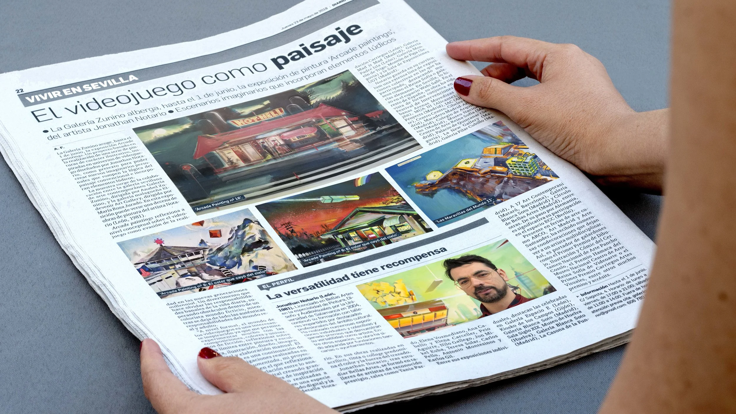 Eldevenir Art Gallery + Galería Zunino en Diario de Sevilla