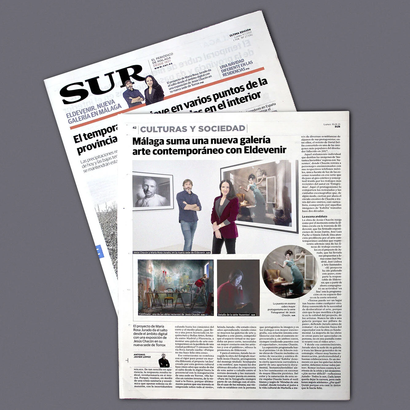 Eldevenir Art Gallery en Cultura de Diario SUR