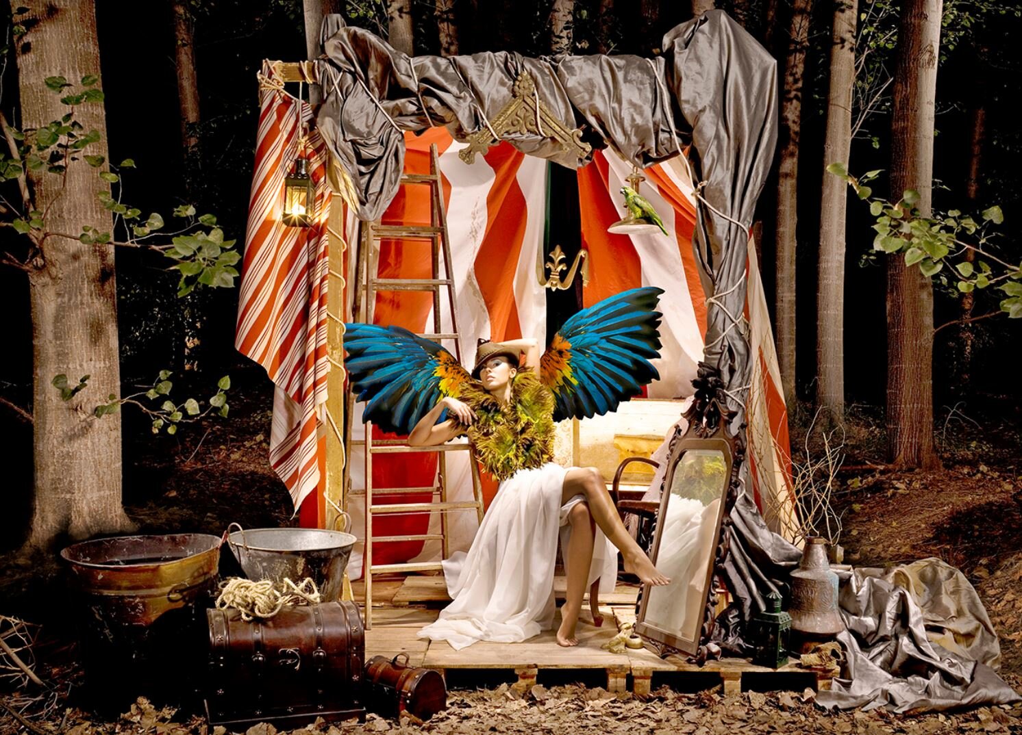 "La mujer pájaro" obra del proyecto "Once upon a time"