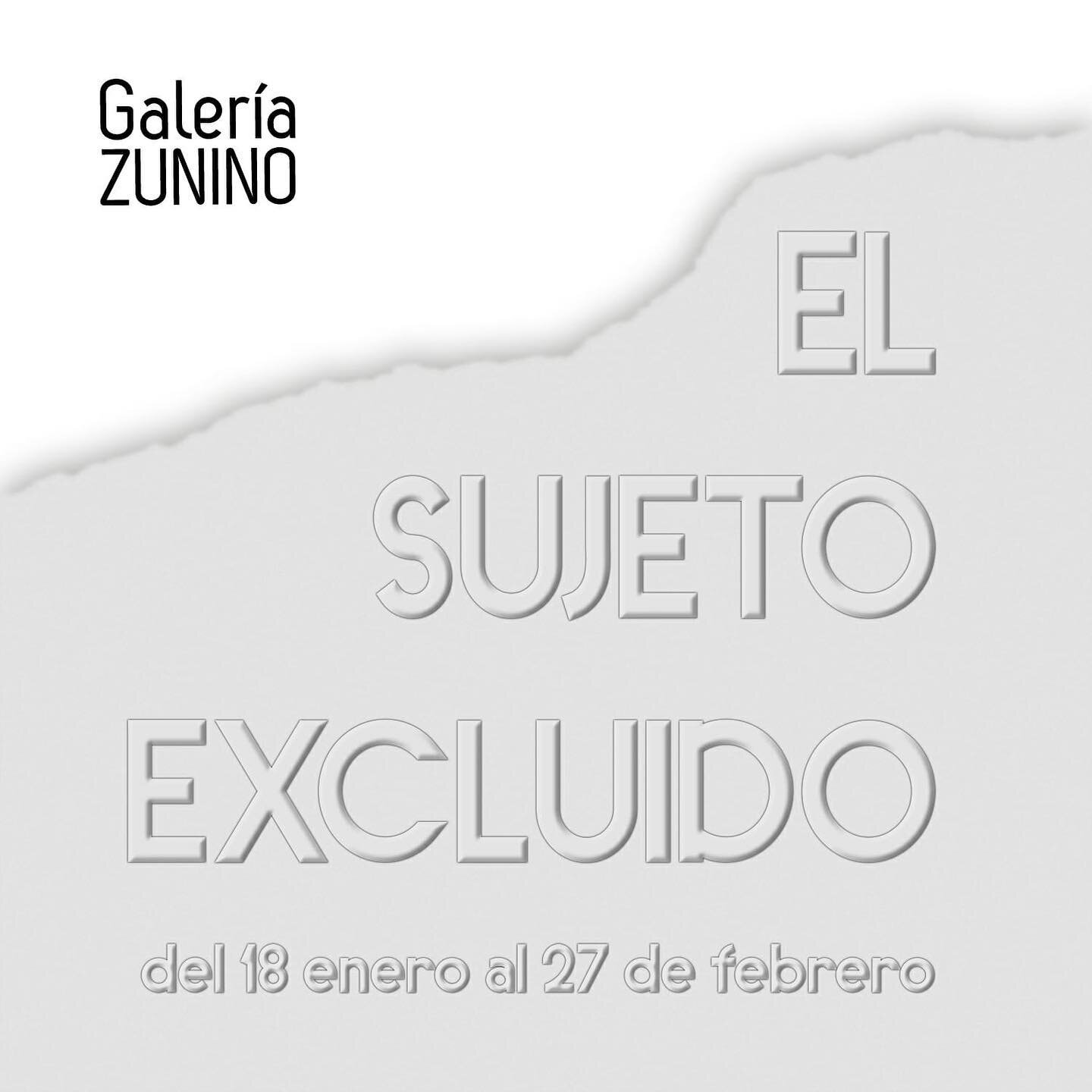 Nos alegra anunciar que colaboramos con la @galeriazunino en la exposición &ldquo;𝗘𝗹 𝘀𝘂𝗷𝗲𝘁𝗼 𝗲𝘅𝗰𝗹𝘂𝗶𝗱𝗼&rdquo; que se inaugura mañana en Sevilla. Podréis disfrutar de las obras de nuestro querido @fernandobayona junto a las de @beasan