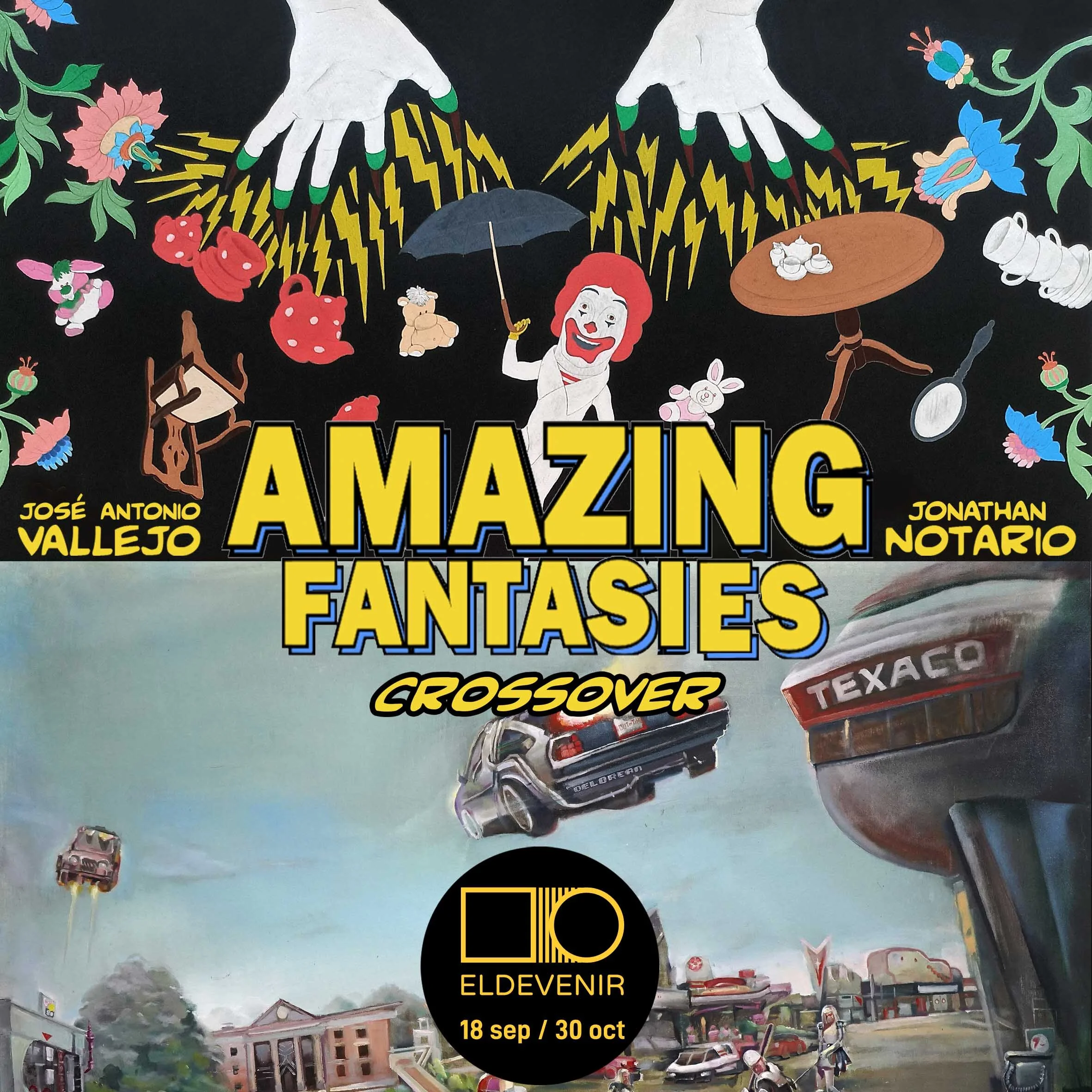 Comenzamos la temporada expositiva con "Amazing Fantasies Crossover" de Jonathan Notario y José A. Vallejo