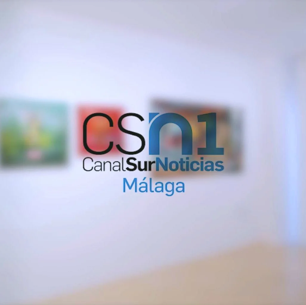 Nuestra exposición "Amazing Fantasies Crossover" en los informativos de Canal Sur.