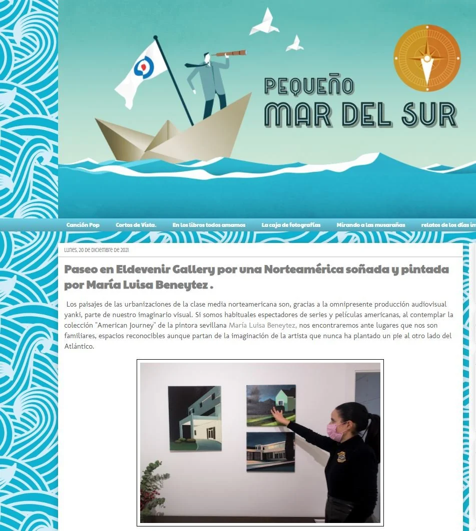 Galería Eldevenir en el blog cultural "Pequeño Mar del Sur"