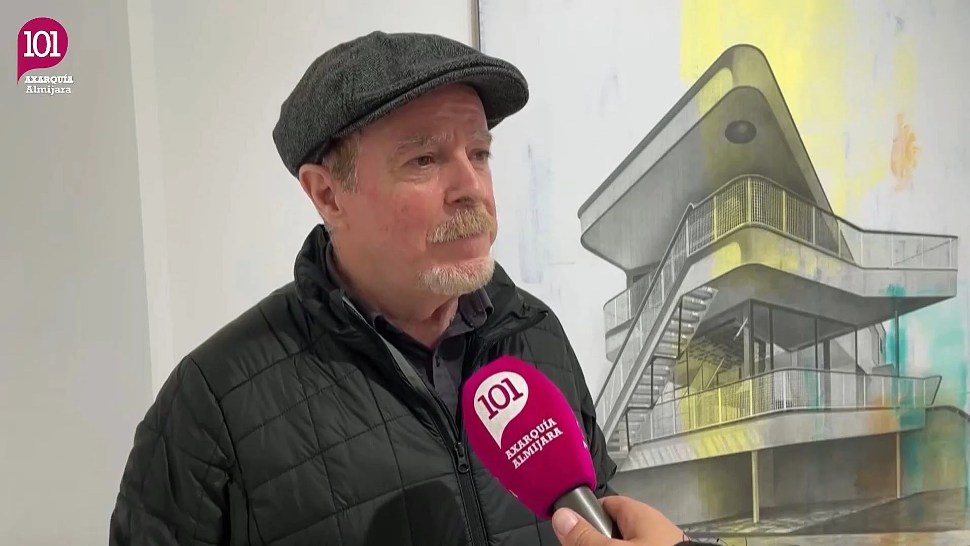 101 TV Axarquía Almijara visita la exposición de Luis Acosta en la Galería Eldevenir