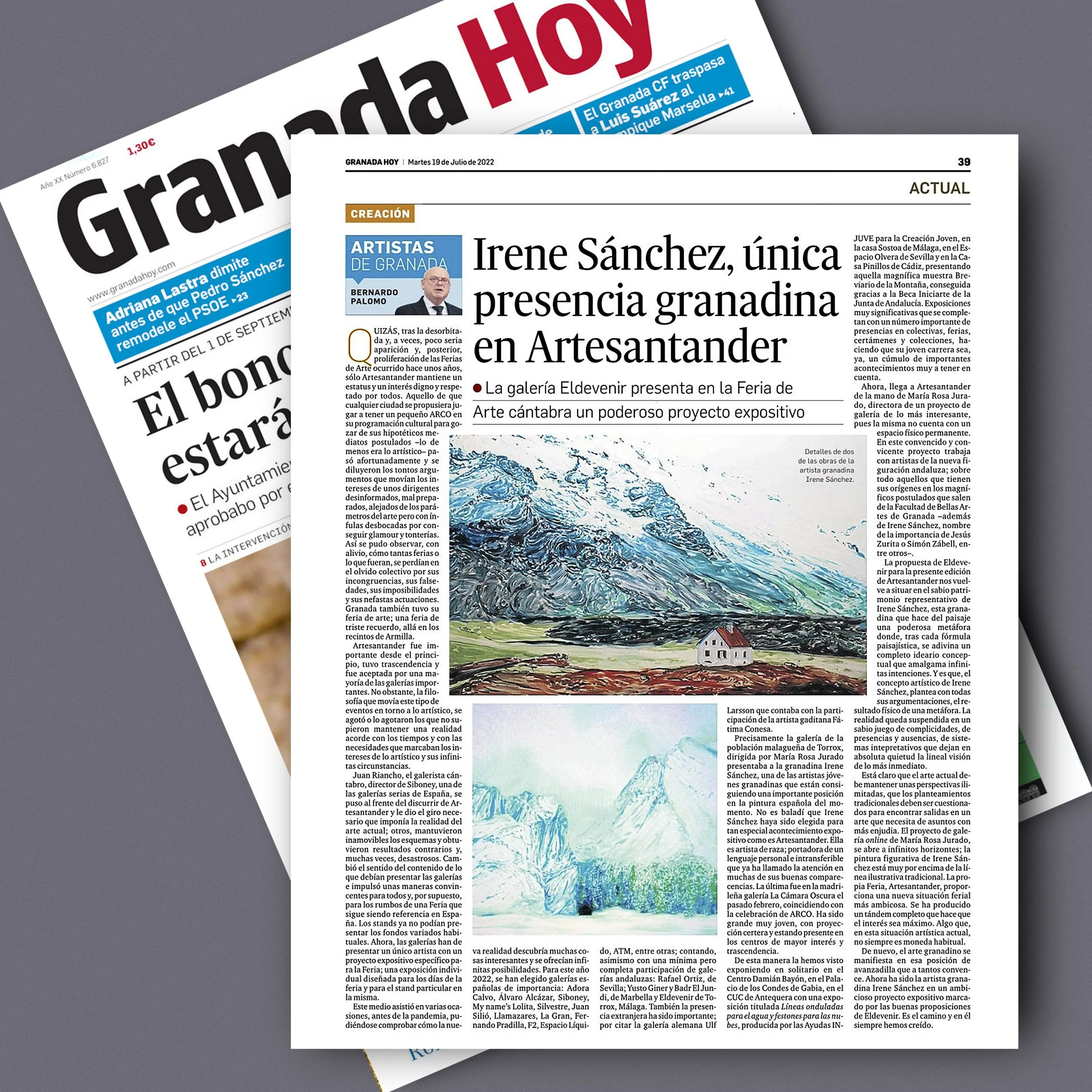 ELDEVENIR ART GALLERY en el Diario de Granada 