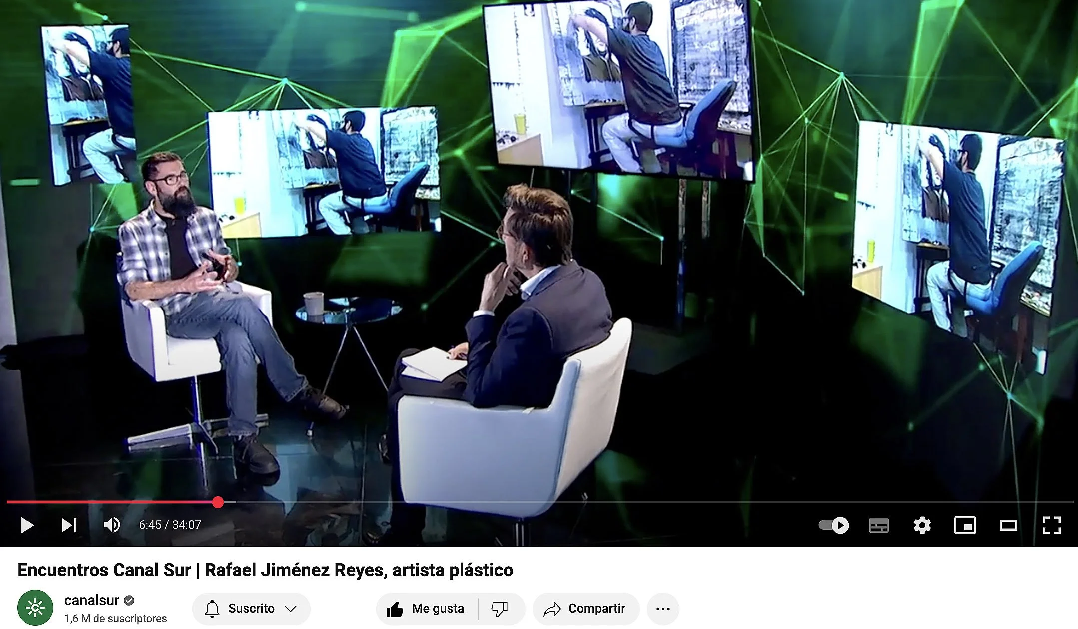 Rafael Jiménez Reyes protagonista de “Encuentros Canal Sur”, el programa de Leonardo Sardiña