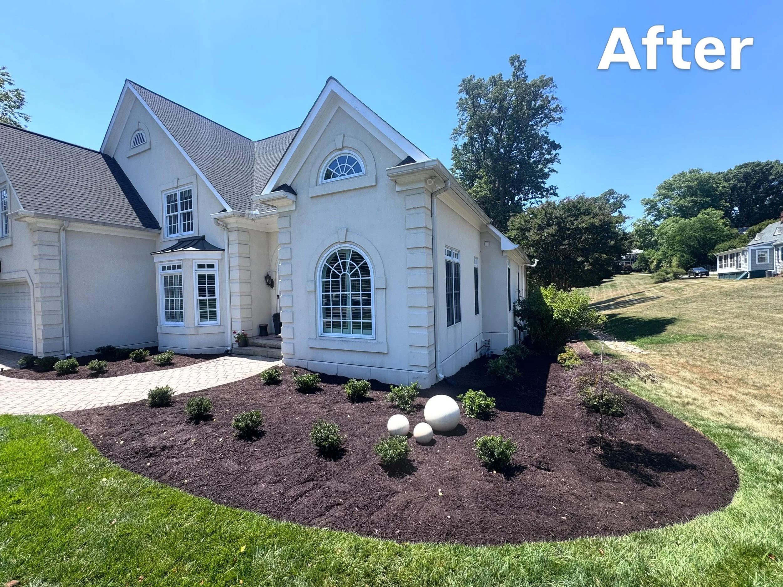 Talk about a glow up! ✨

We cleared out the crowded bushes to give this home the clean, modern look it deserves. Fresh mulch + new plants = a tidy look that lets the home shine. 

🏡 Ready to transform your curb appeal? Contact us today, our calendar