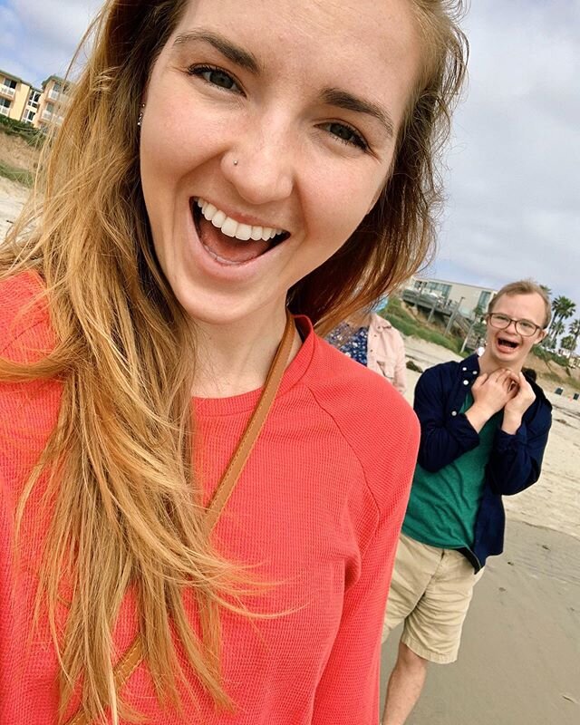 Can you tell Michael LOVED getting to see the ocean yesterday?⁣
⁣
It&rsquo;s the little moments of happiness like this that get me through quarantine 🥰