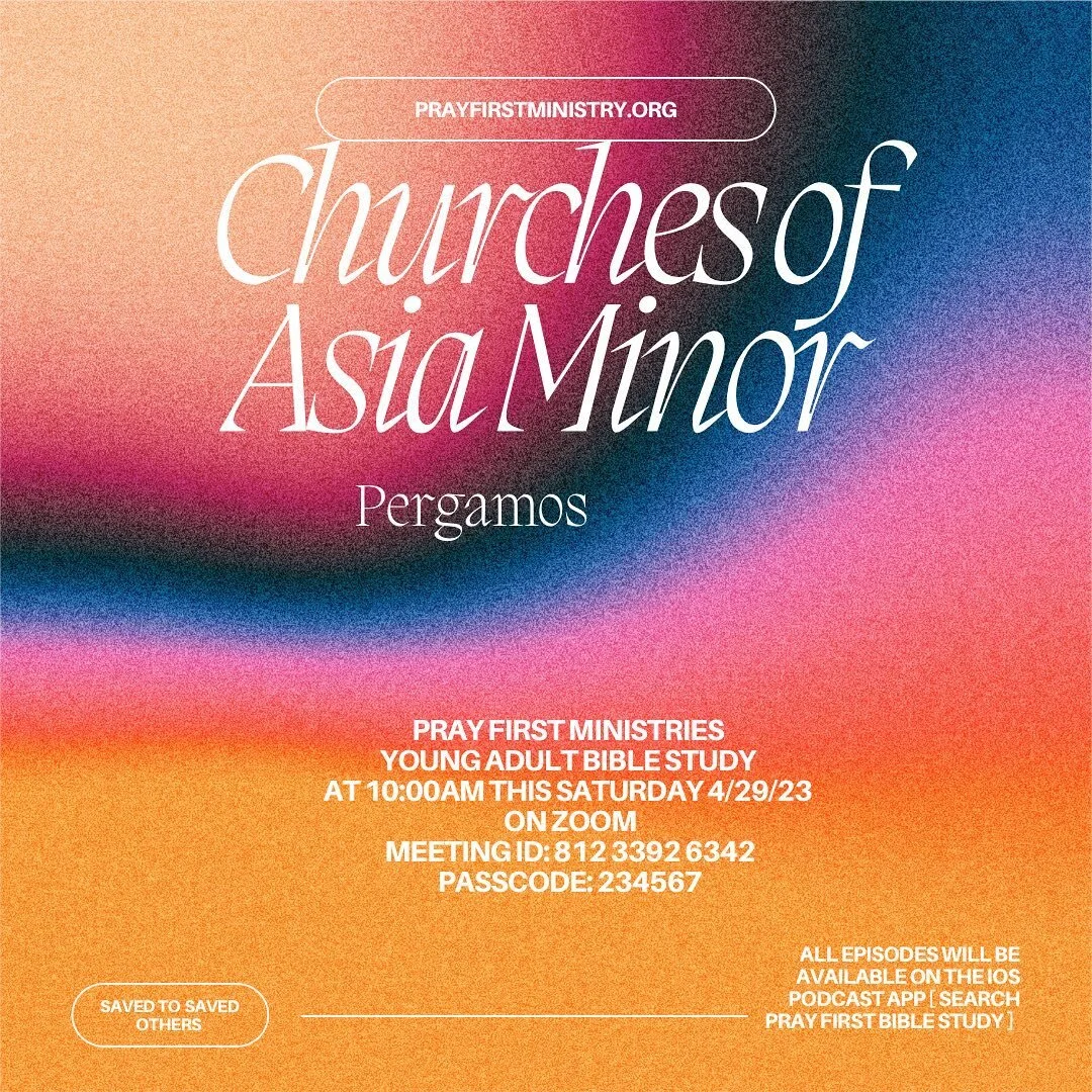 This morning Study will be on the Church of Pergamos.
 We will see you there.