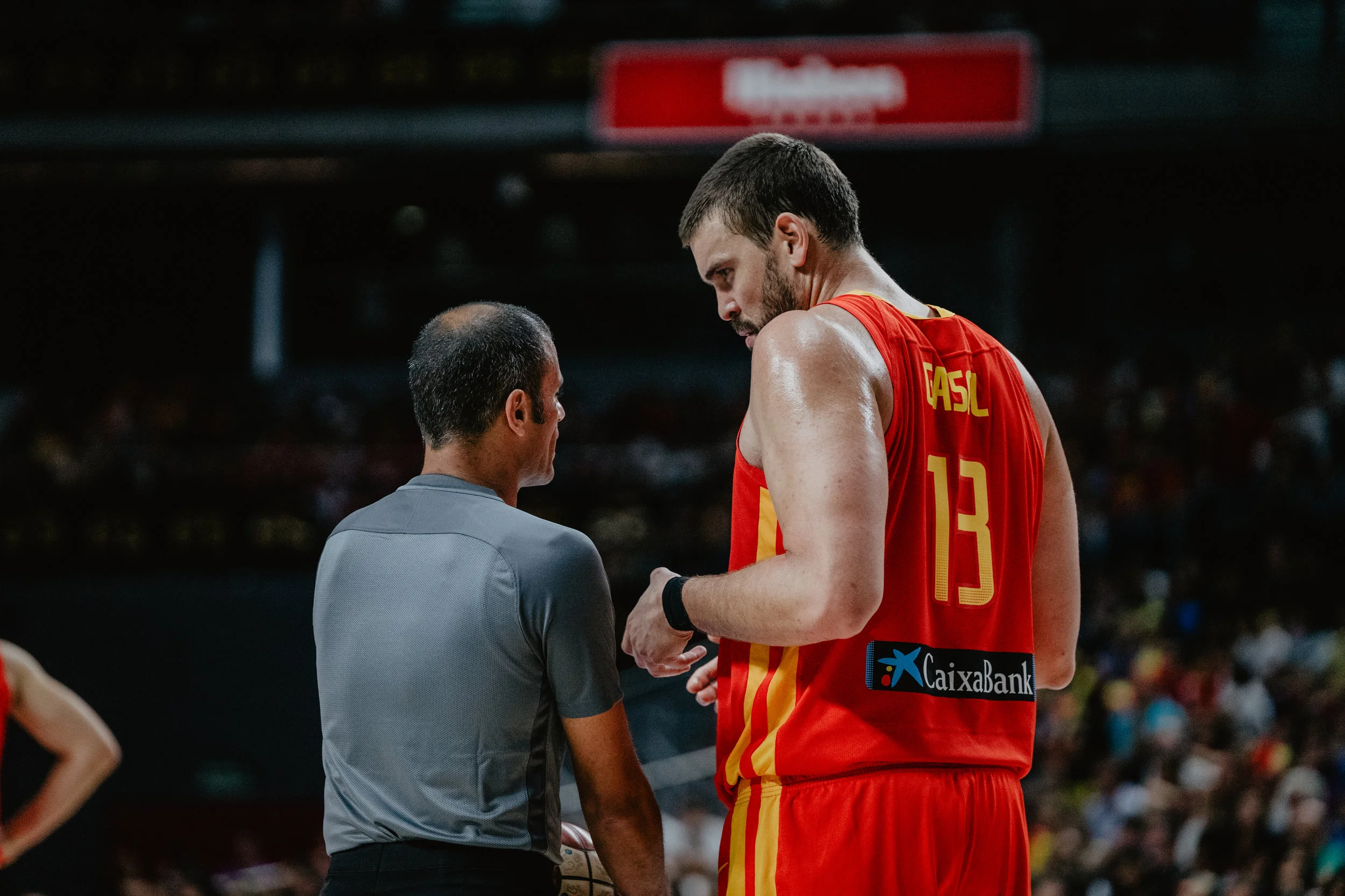 Partido preparatorio para el mundial de baloncesto de China