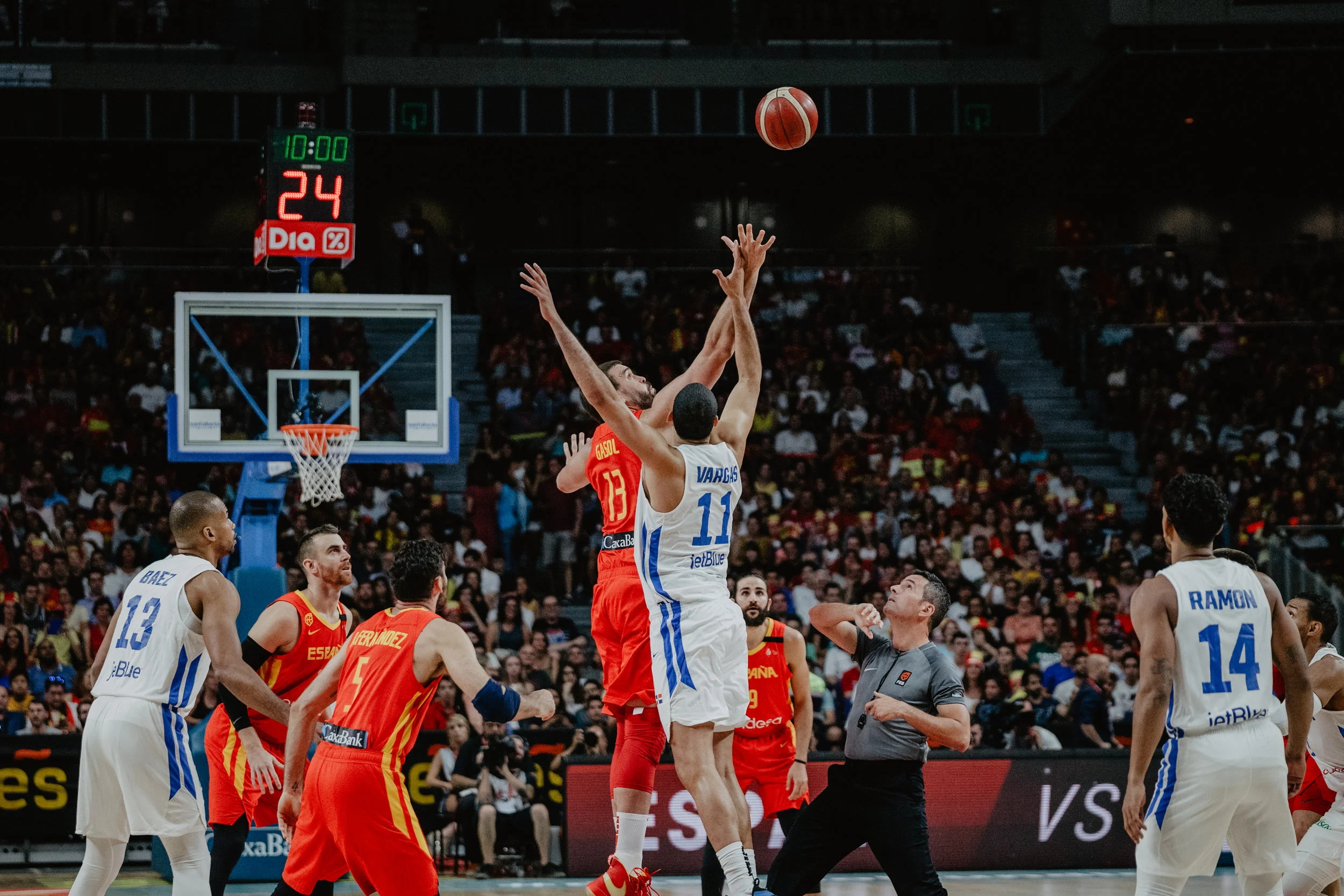 Partido preparatorio para el mundial de baloncesto de China