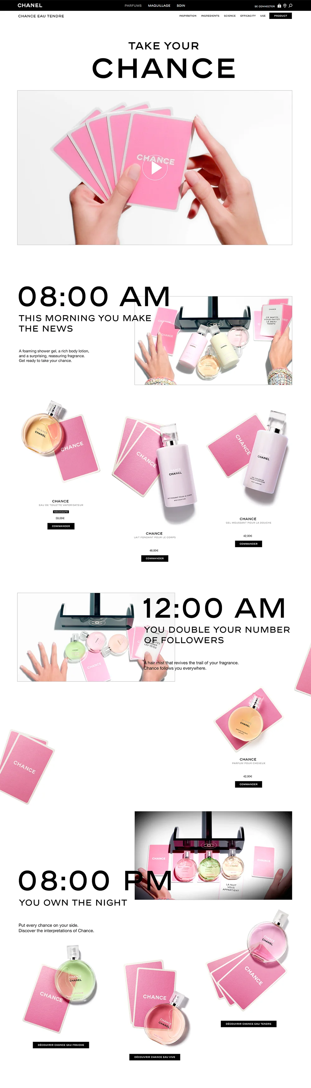  Web page on chanel.com 